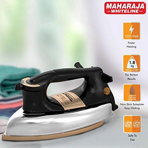 Classico Plancha - 1200W Dry Iron Non-Stick Soleplate