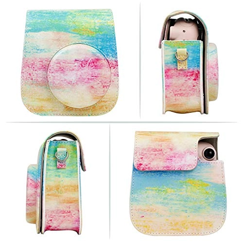 Instax Mini 11 camera case + Book Album - 64 Pockets + Close-Up selfie Lens + Color Lens Set - 6 Colors + Creative Frames Set - 5pcs + Wall Decor Hanging Frame - 10 pcs + Film Decor Sticker Borders - 60 pcs