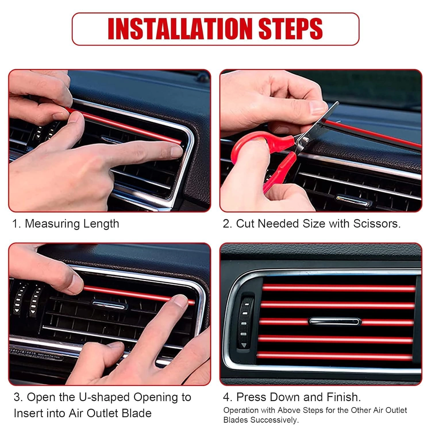 Universal Car AC Vent Decoration Strip