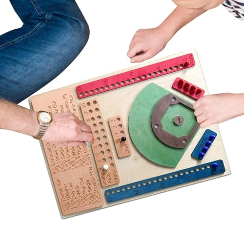 Baseball Dice Game - Wooden Chessboard+beads