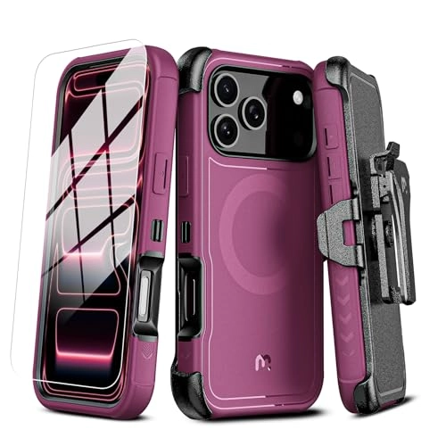 iPhone 17 Pro Case Belt Clip Holster with MagSafe for iPhone 17 Pro