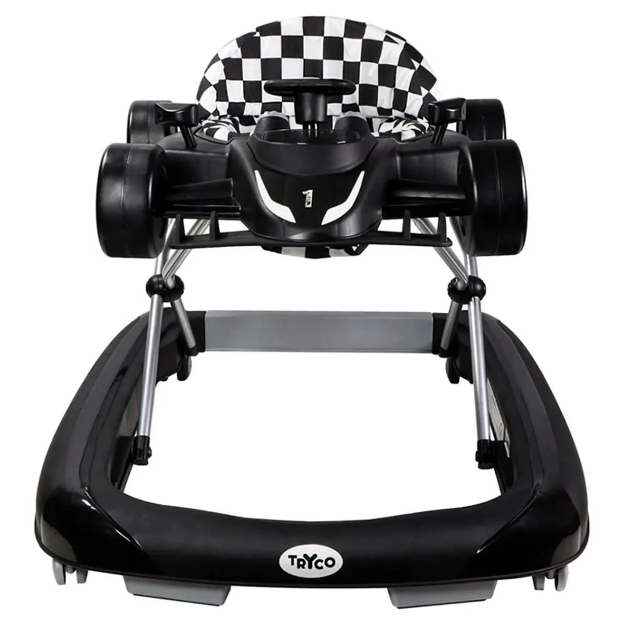 Ryan 4 In 1 Safety Baby Car Walker - Black Music and Lights