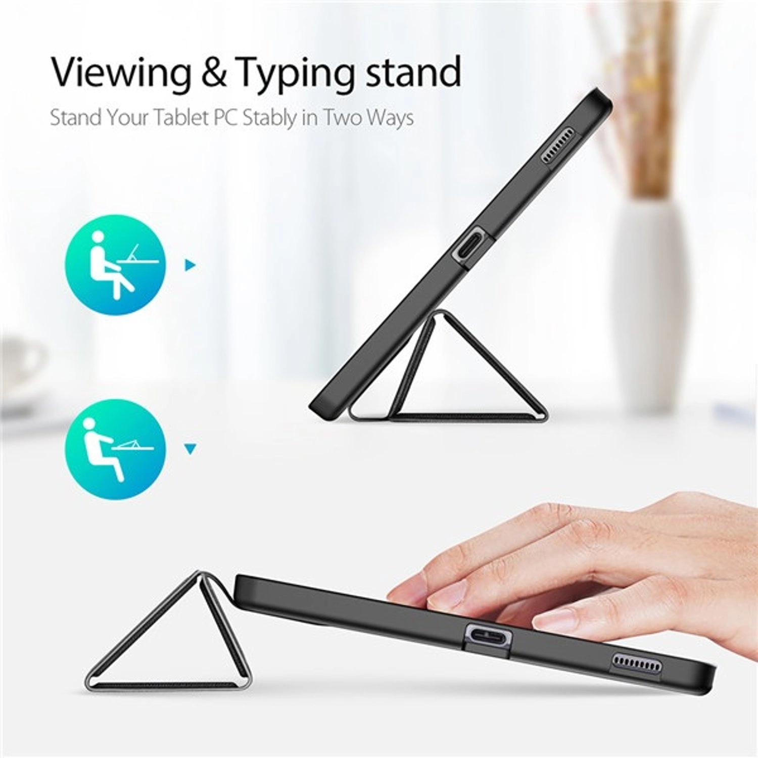 Folio Case with S Pen Holder for Samsung Tab S6 Lite (P610/P613/P615/P619)