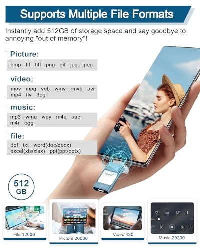 UD203 - USB 3.0 iOS Micro USB Type-C 512GB