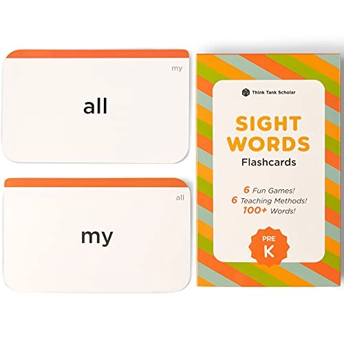 Sight Words Flash Cards - 3 years and up 54 pieces