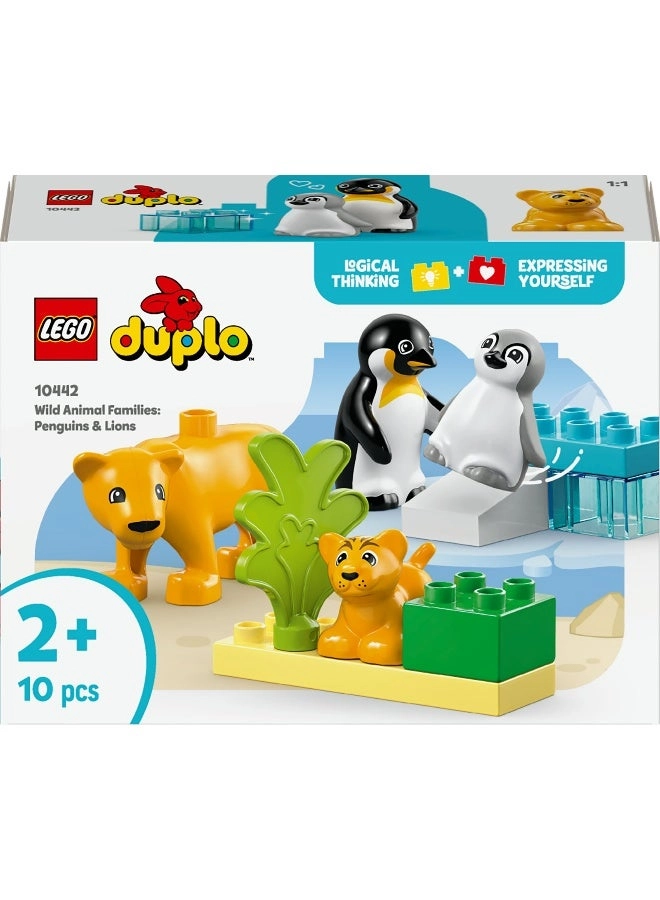 LEGO DUPLO Town Wild Animal Families: Penguins & Lions (10442) - Animals