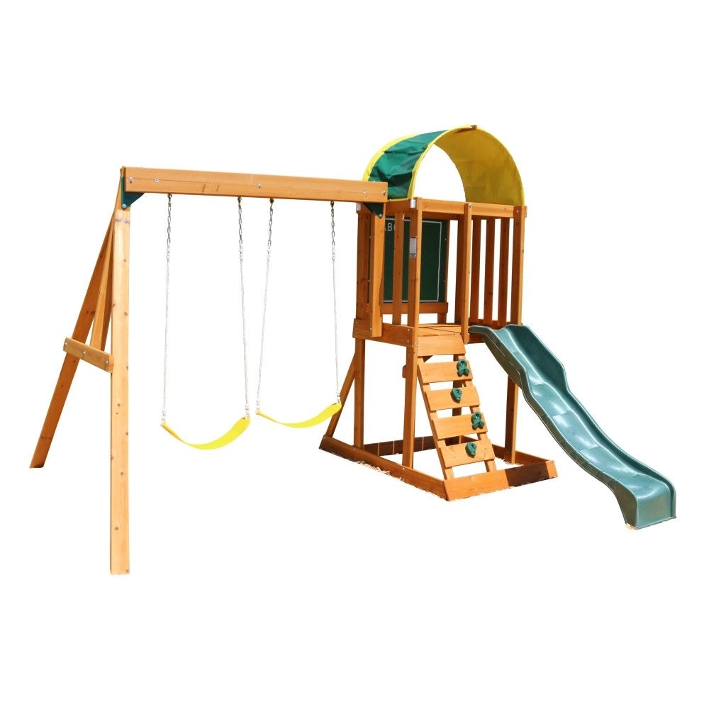 KidKraft Ainsley - Outdoor wooden swing set holds up to six kids