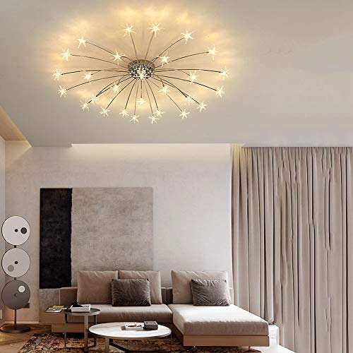 Nordic Art Stars Ceiling - G4 21 head Black and white light