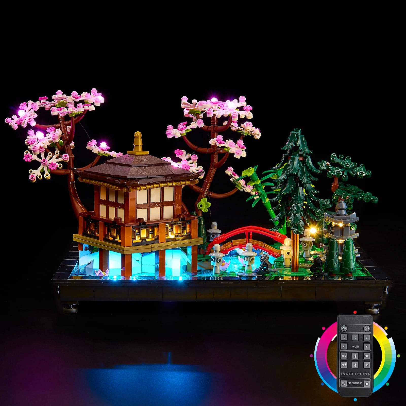 Kyglaring LED Light Kit Compatible with Lego Icons Tranquil Garden 10315 - color