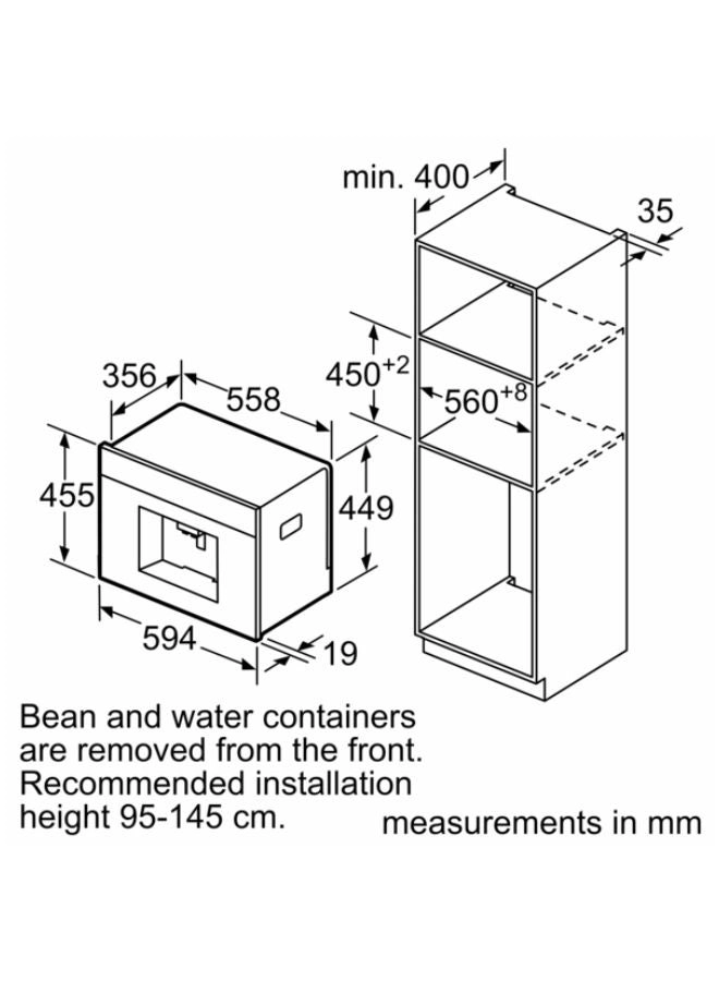 Built-In Fully-Automatic Coffee Machine CTL636ES1