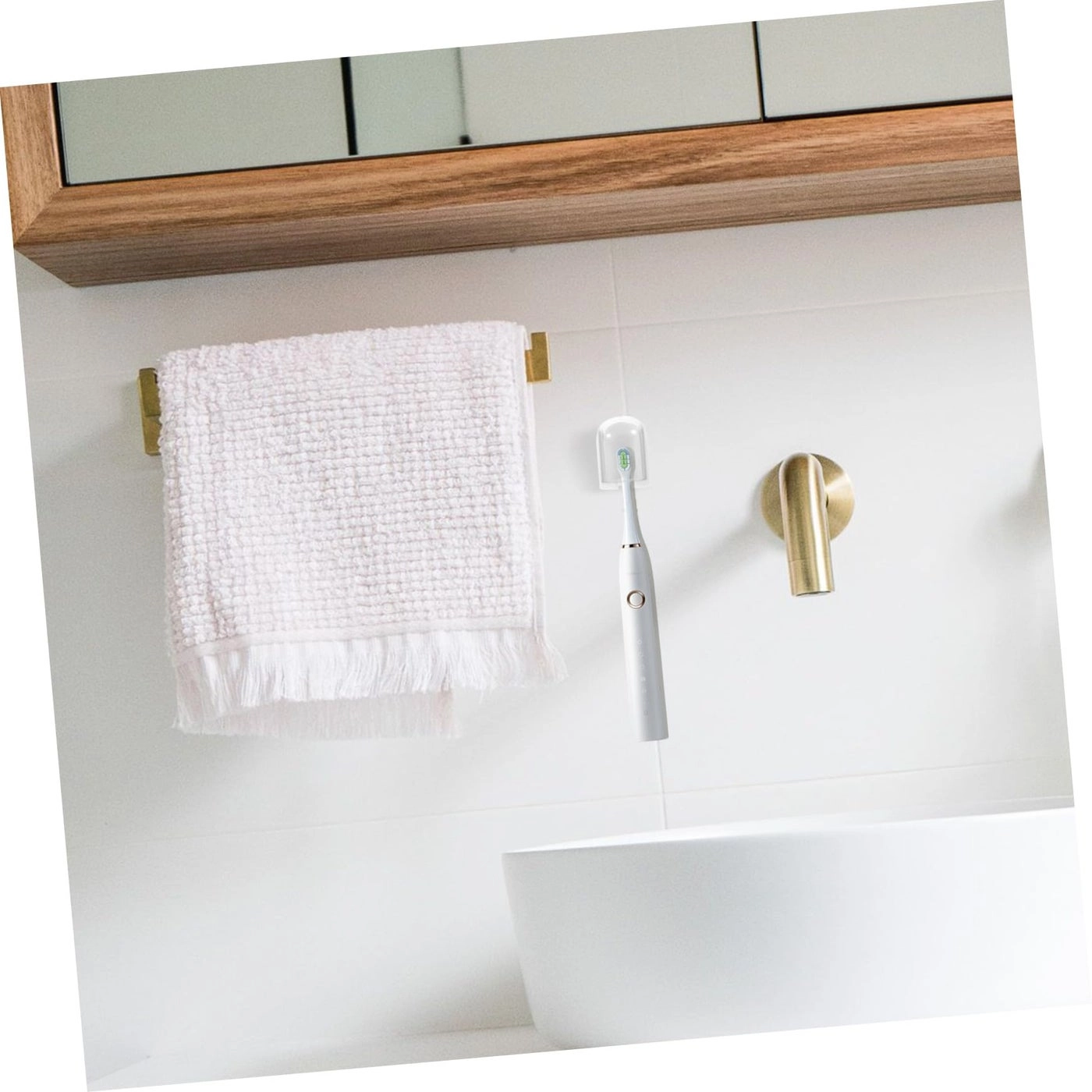 Toothbrush Holder - Adhesive Wall Mount Electric