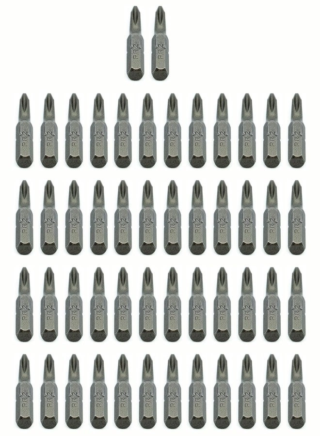 Benchmark Abrasives 1/4 Inch Hex Anti Slip Phillips Insert Screw Head Screwdriver Bits - 50 Pack