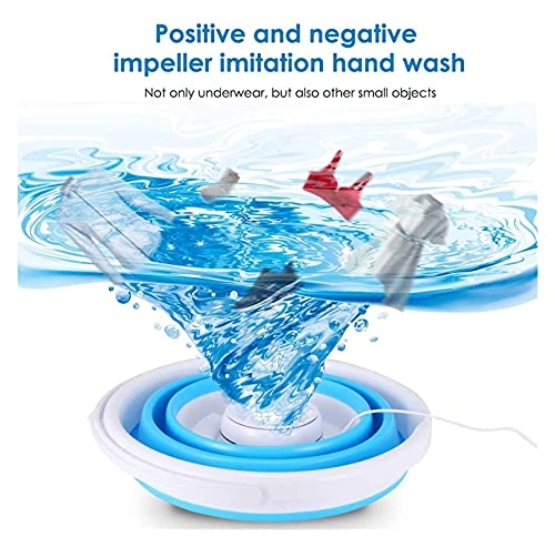 Portable Washing Machine,Turbine Folding Mini Usb Laundry Washer,Perfect For Apartments, Rvs And Small Space Living Shandongmt (Color : B)