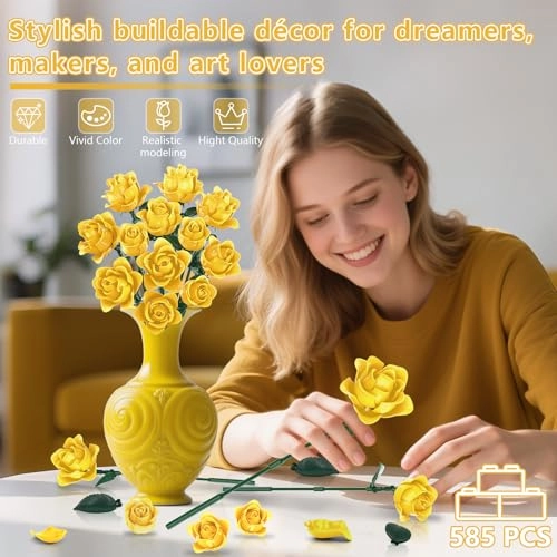 Bouquet Building Kit - 6 years and up 585 pieces