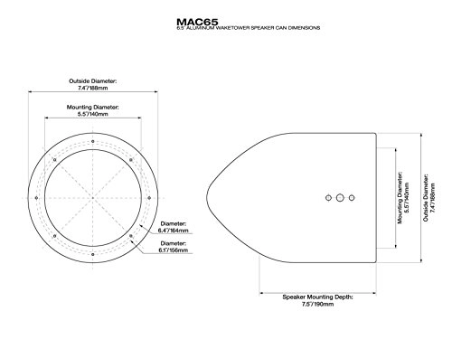 MAC65W - 6.5 Inches 100 Watts