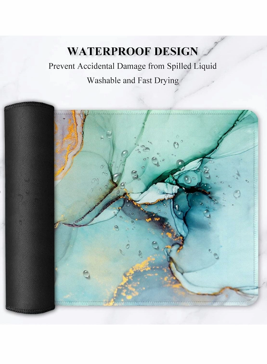 Marble Extended Large Gaming Mouse Pad