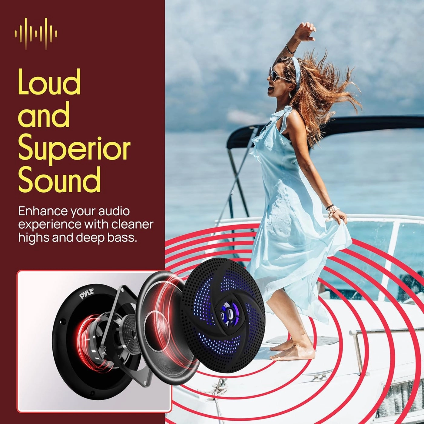 Marine Speakers - 4 Inch 100 Watt