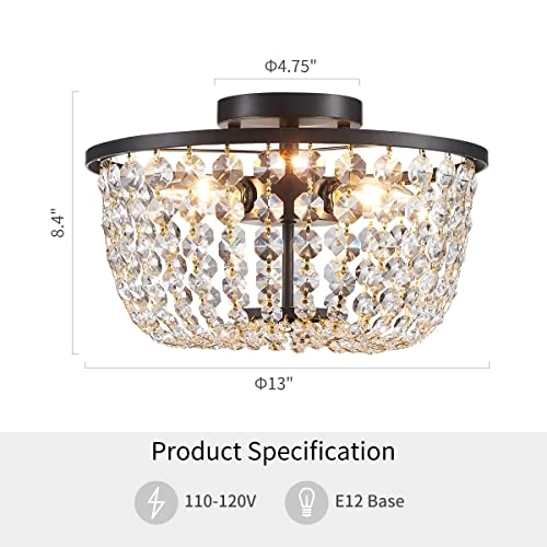 Crystal Leaf Chandelier