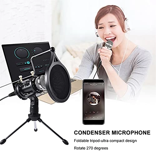 Mic Stand + Mic Clip Holder + Table Mounting Clamp + Pop Filter