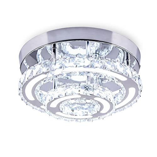Modern Crystal Ceiling Lamp - Cool White 6000K-6500K Not Dimmable