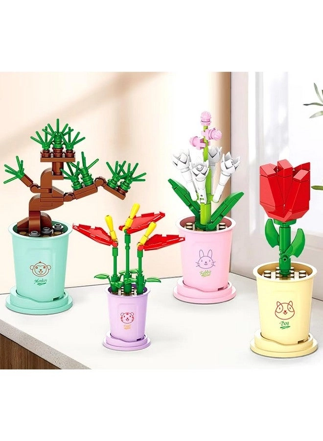 Mini Flower Botanical Building Block Collection - 12pcs