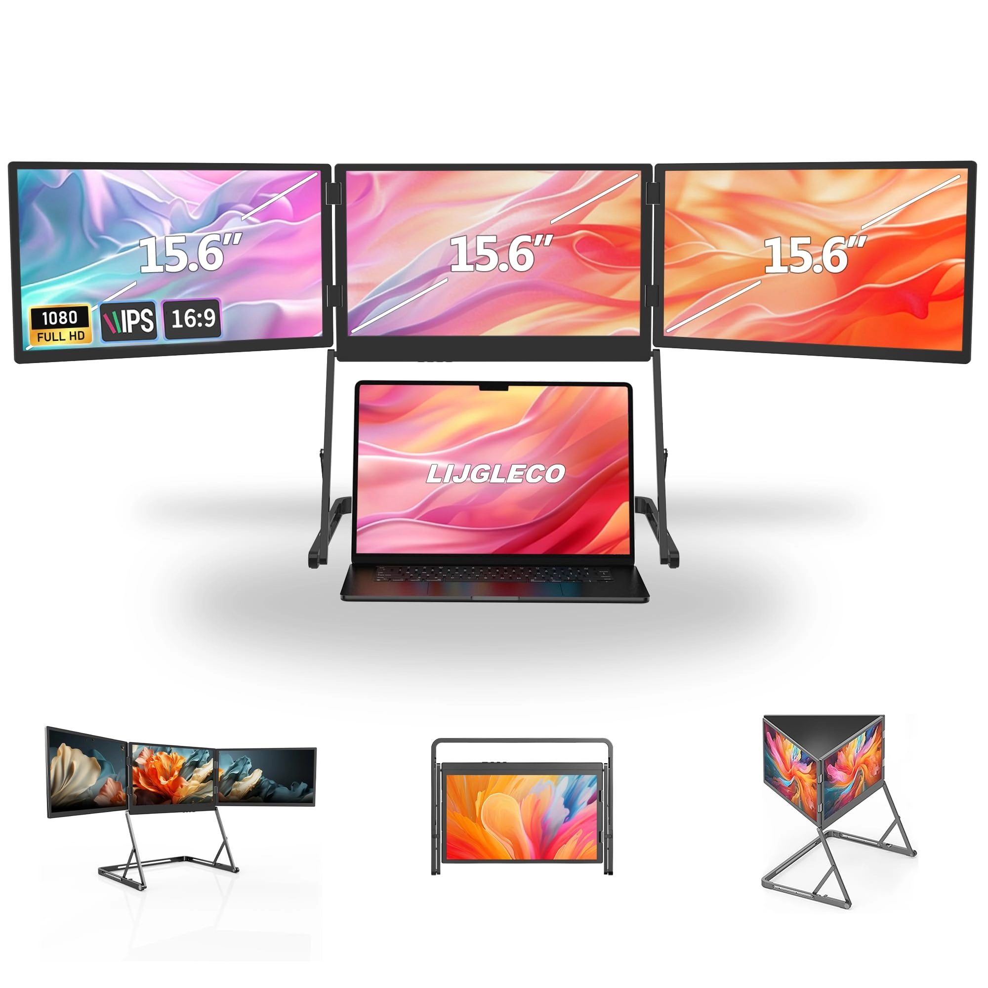 LIJGLECO Laptop Screen Extender - 02-DJID-B2ID 15.6 Inches 1920 x 1080 Pixels