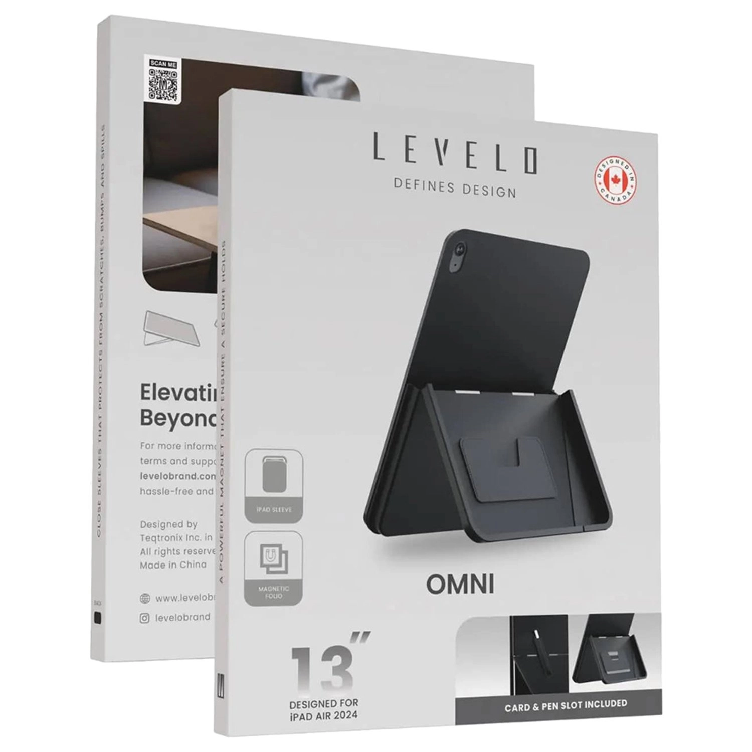 Detachable Magnetic Case with Card Holder and Pen Slot for iPad Air 13-inch (2024)