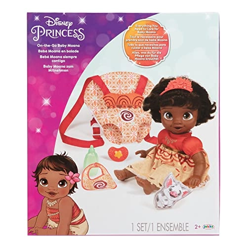 Moana Baby Doll - Deluxe Tiara Carrier Plush Friend Ages 2+