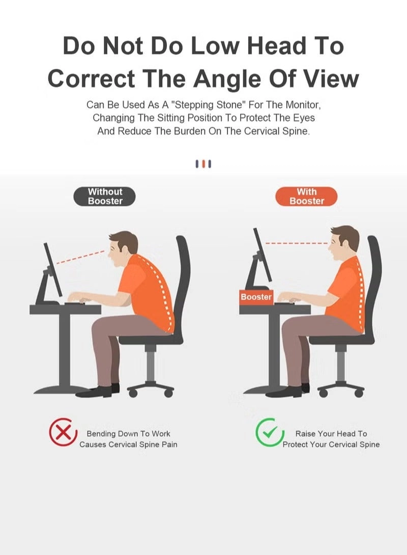 Monitor Riser - Wooden 3-Tier