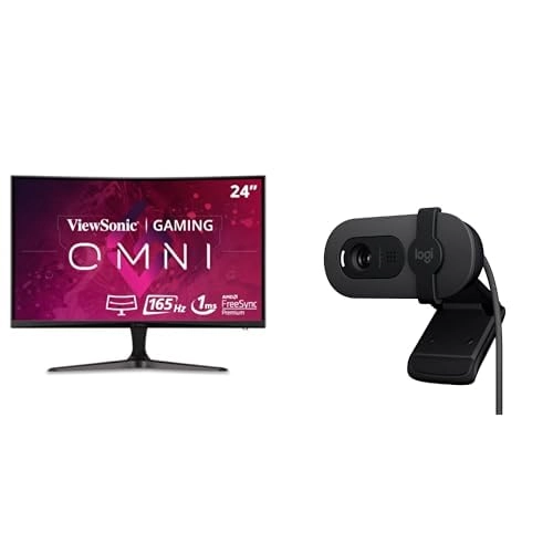 Viewsonic VX2418C - 24 inch 1920x1080 + Brio 100 - 1080p