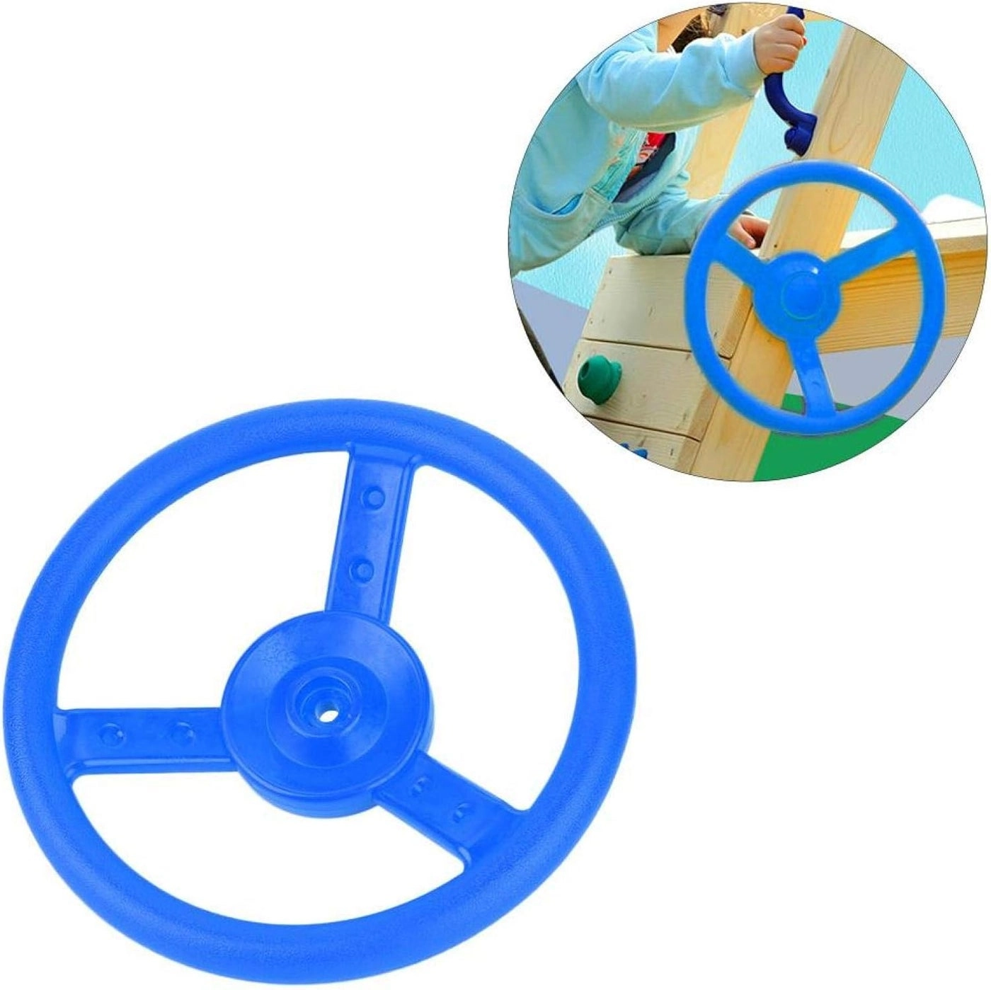 Steering Wheel - Plastic 26.5cm Blue