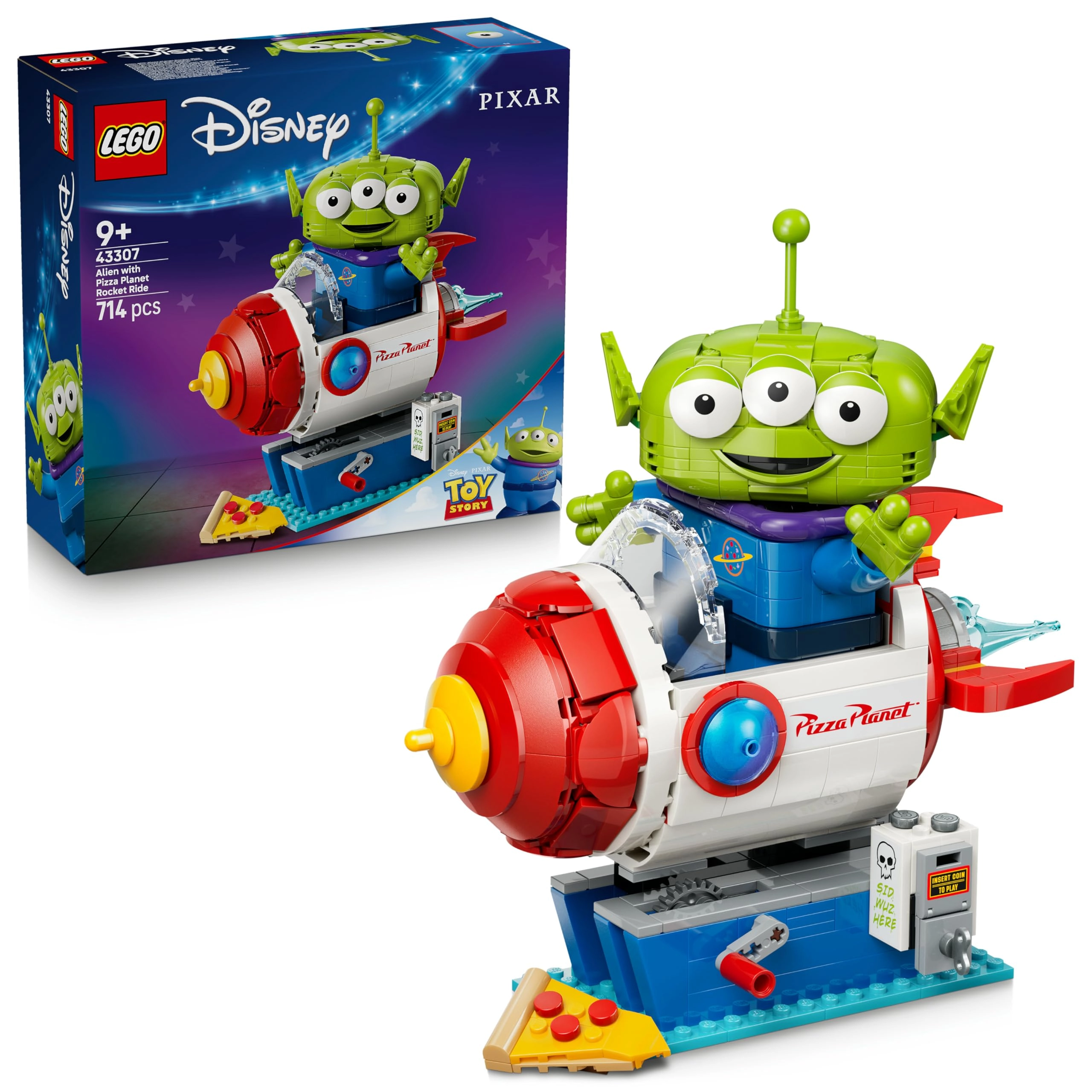 LEGO Toy Story Alien with Pizza Planet Rocket Ride - Disney Pixar