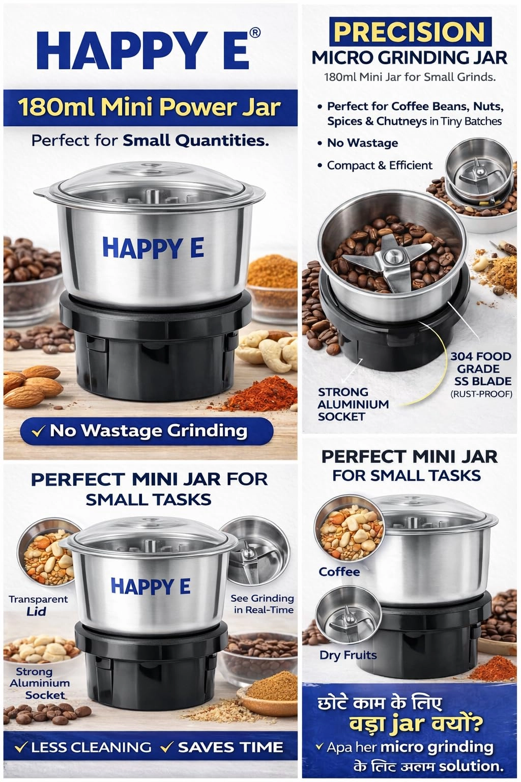 Mixer Grinder Jar - 180 ml