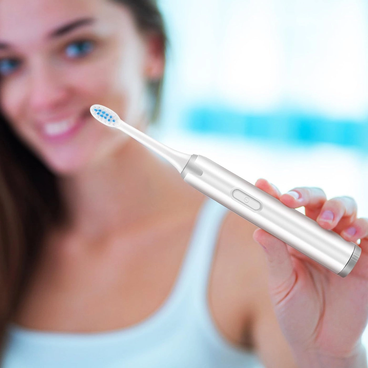 Electric Toothbrush - Vibrating Soft Bristle 5 Replacement Heads