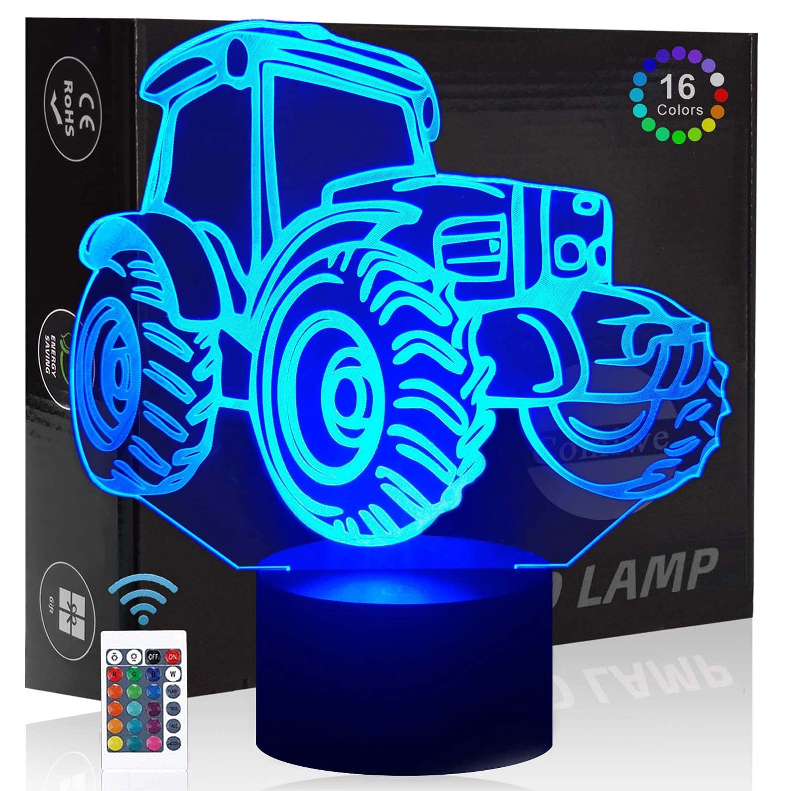 KOLITEE Tractor Night Light - White