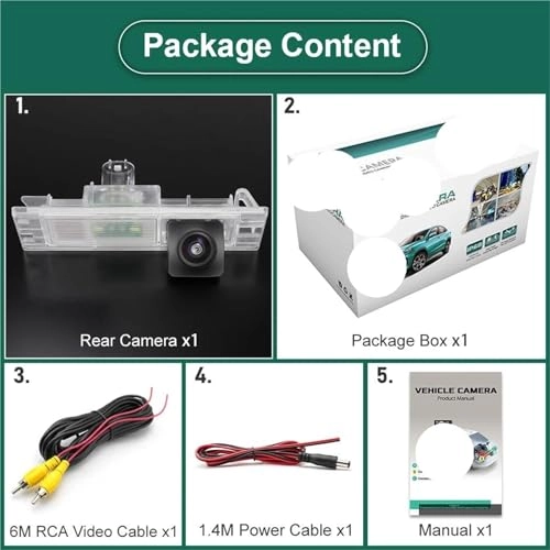 Rear View Camera Fisheye - Night vision Wired 1080P