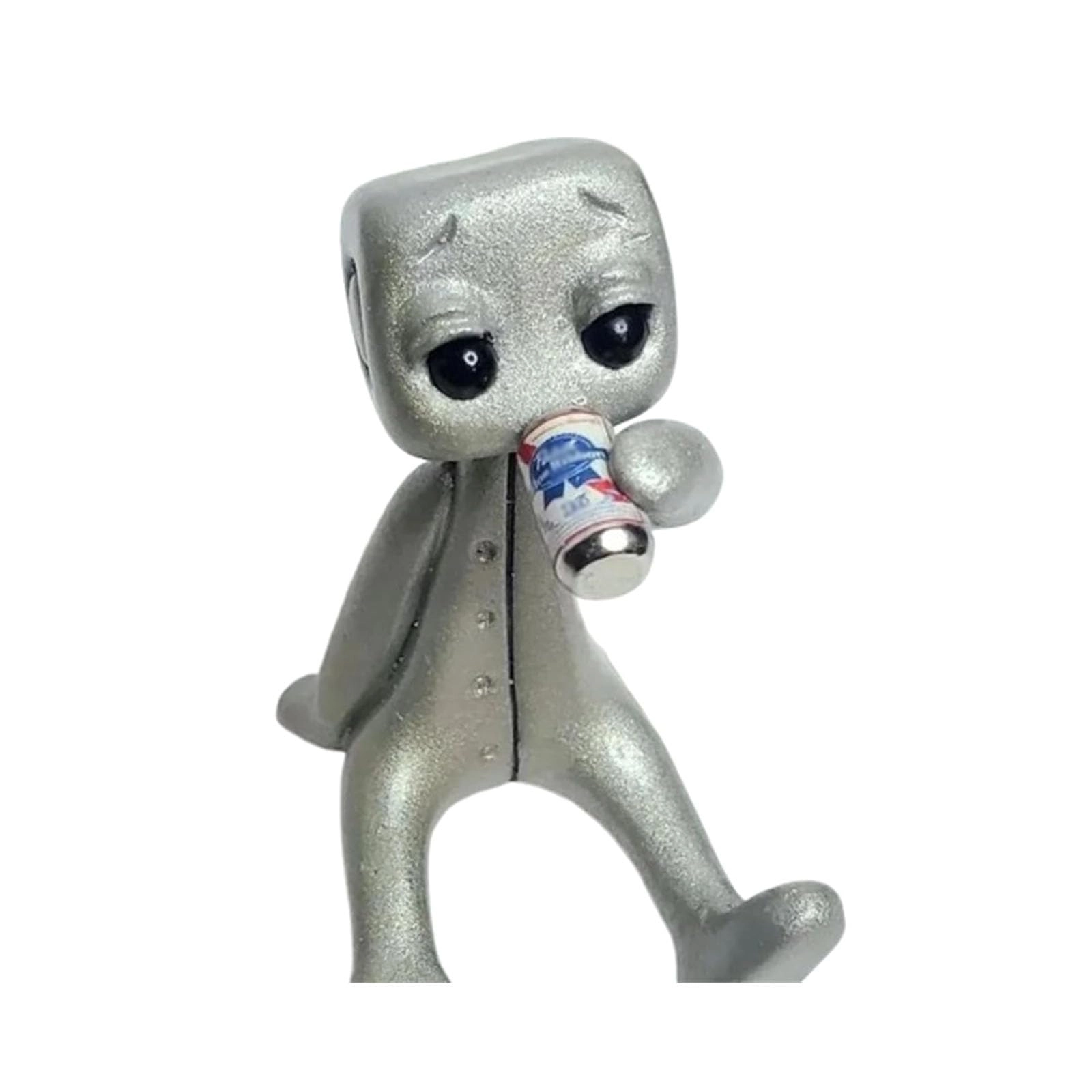 RICOKJRDE Mental Health Kawaii Desk Buddy - Cute Robot Doll Funny Worry Companion