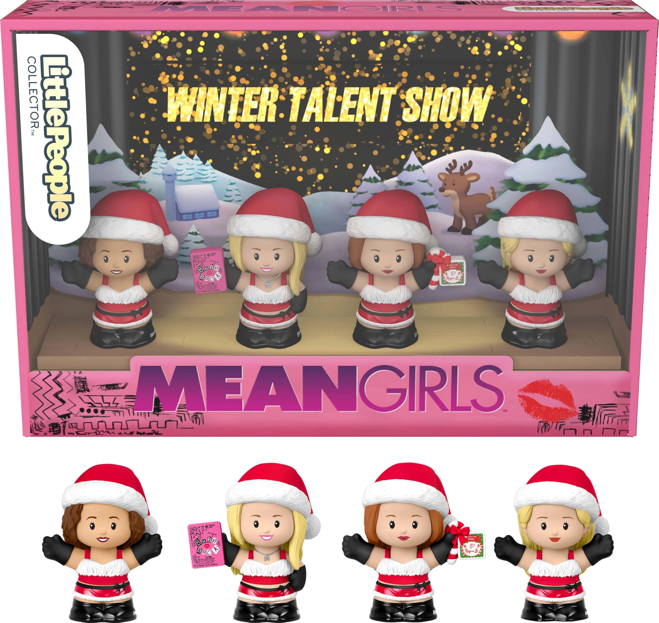 Fisher-Price Regina George + Cady Heron + Gretchen Wieners + Karen Smith - Mean Girls - 4 pcs