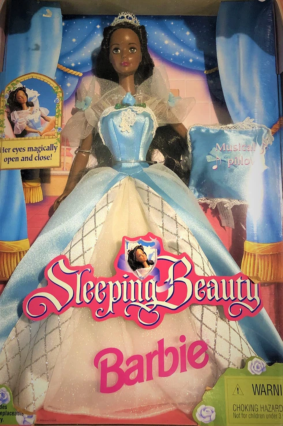 Barbie Sleeping Beauty Doll - Plastic African American Ages 10+