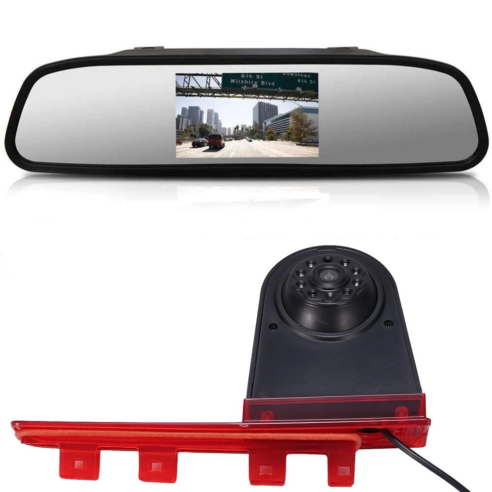 3rd Brake Light Reversing Camera + 4.3 Inch TFT LCD Monitor - Night vision 1280 x 720 pixels