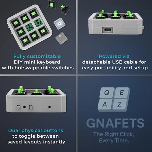 9-Key Programmable Macro Pad - Wired