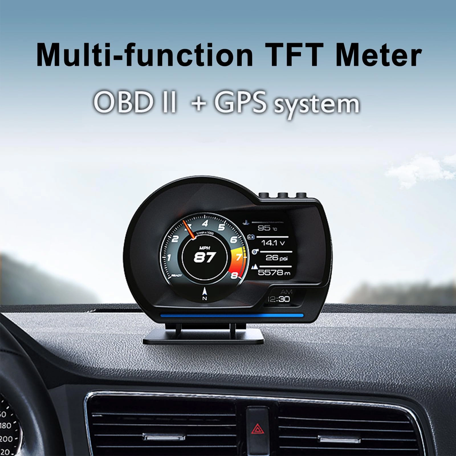 Head Up Display - OBD2 GPS Dual System