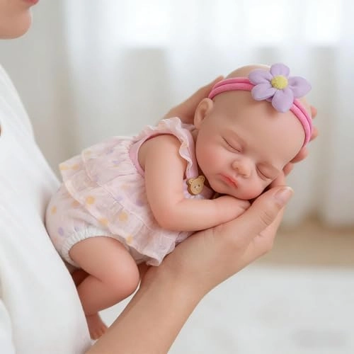 Reborn Baby Doll - 12 inch Full Silicone Girl Ages 3+