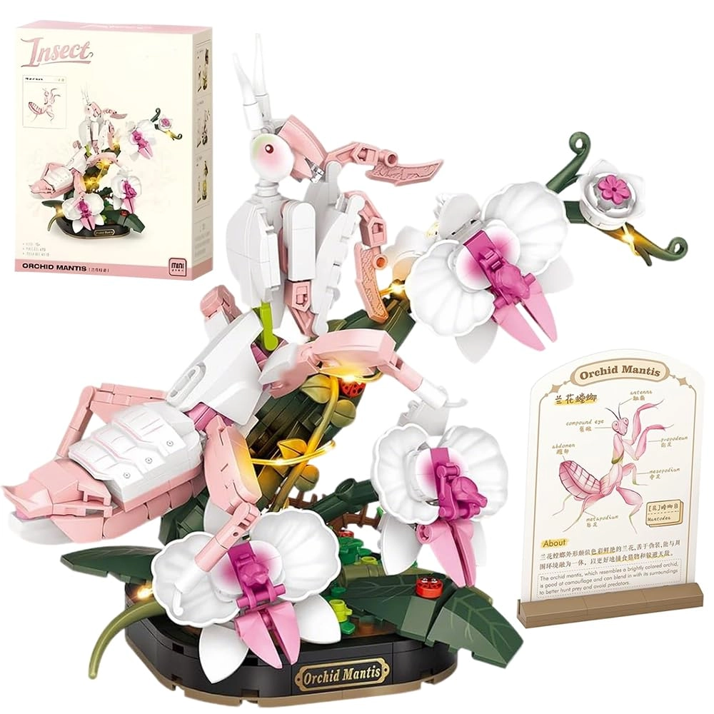 KBIBCK Insect Flower Building Blocks - 478 pcs