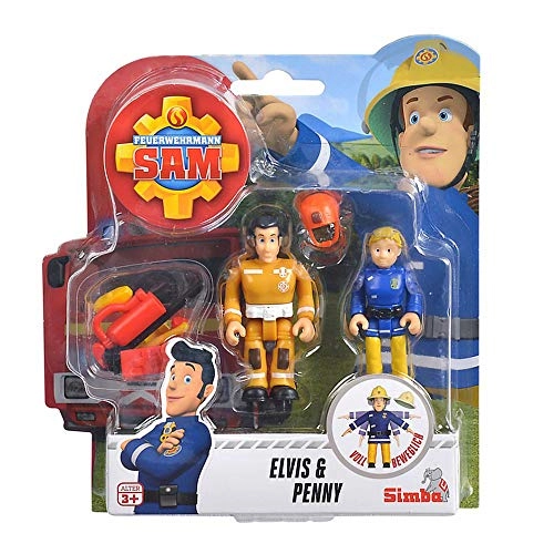 Fireman Sam - Elvis + Fireman Sam - Penny (Feuerwehrmann Sam) 2 pcs