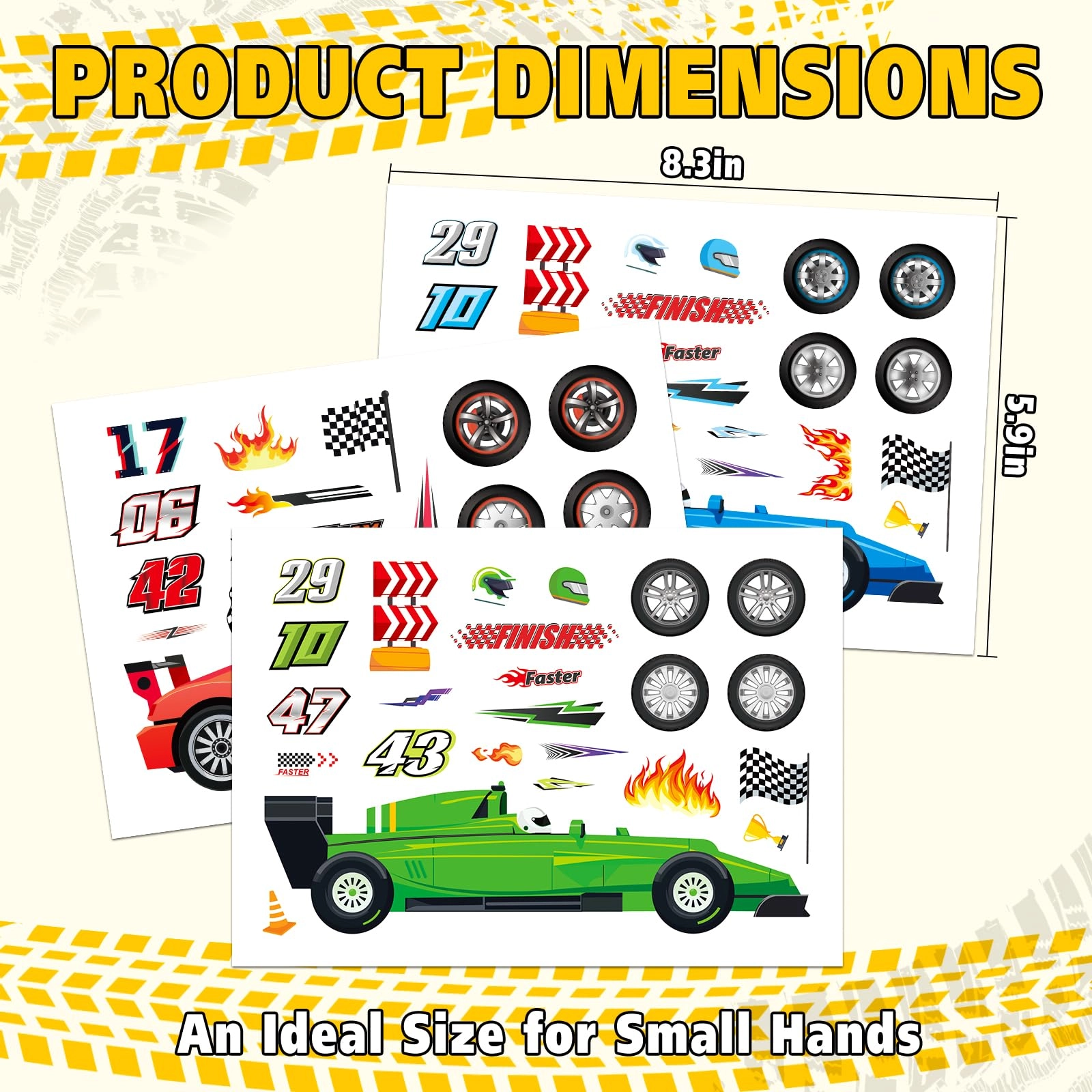Car Stickers - 24 Sheets