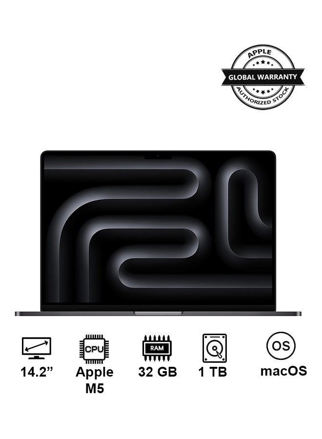 MacBook Pro MJ3E4AB/A - 14.2'' M5 Chip10-Core CPU 32GB DDR4 1TB SSD