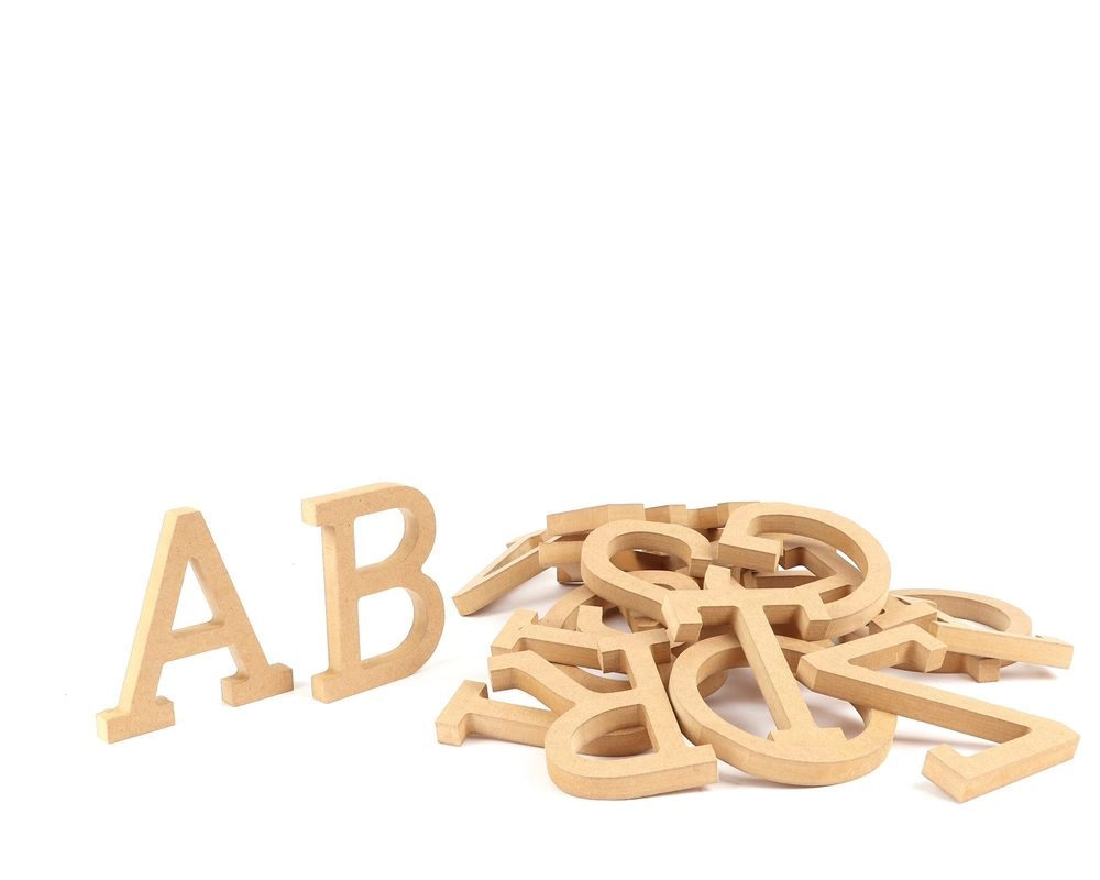 Standing Upper Case Letters - Suitable for 4 years and above 26 Pcs