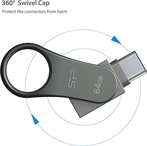 Rotary Dual Flash Drive - USB 3.0 Type C 128GB