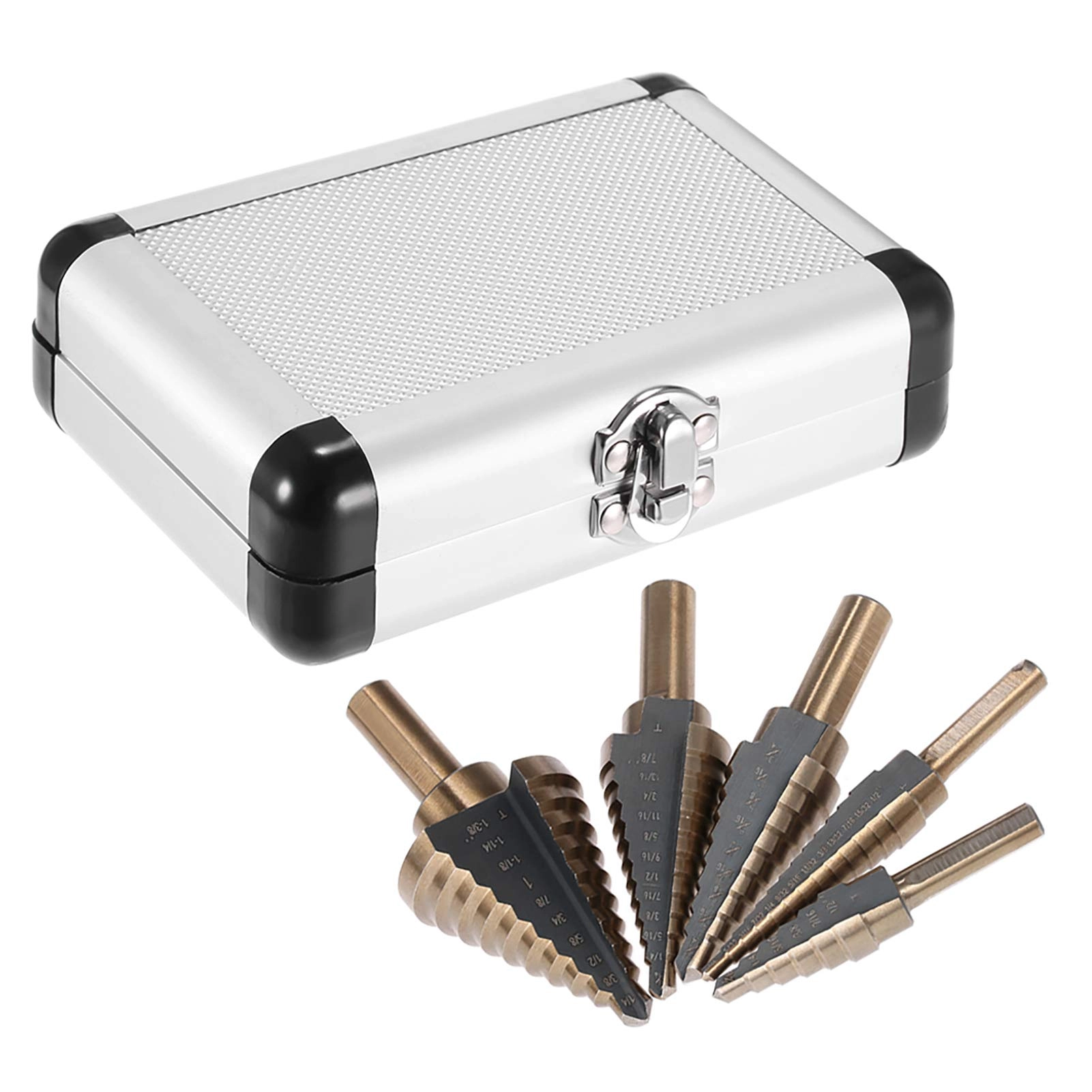 Morelian Step Drill Bit Set - 5pcs high speed steel 4241